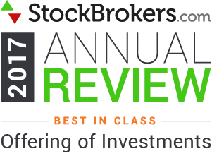 Interactive Brokers reviews: 2017 Stockbrokers.com Awards - Best in Class - Offering of Investments