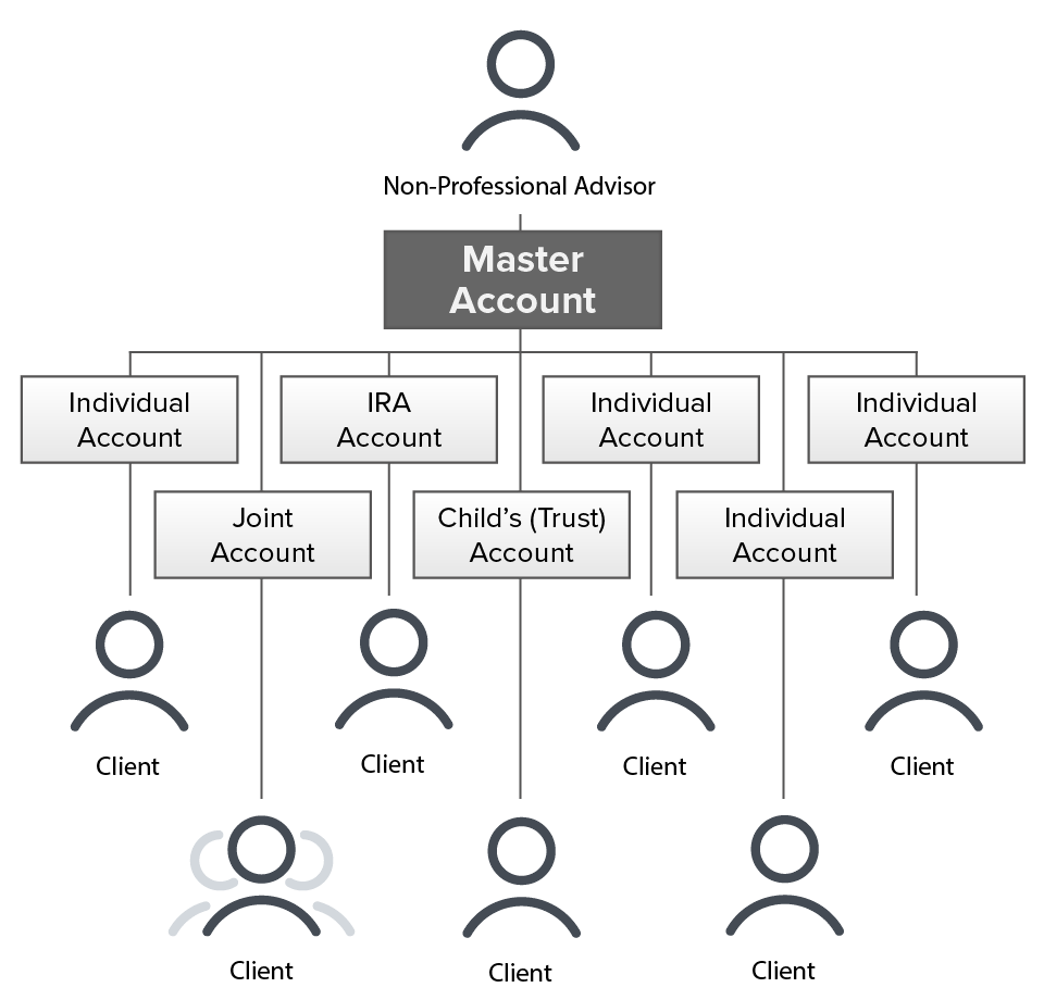 Estructura de cuenta de asesor no profesional